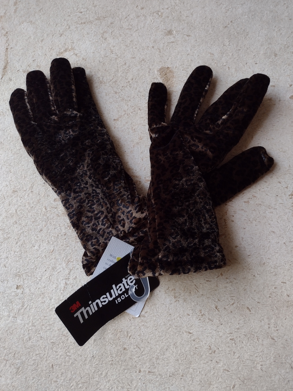 Croft & Barrow Animal Print Cheetah Gloves